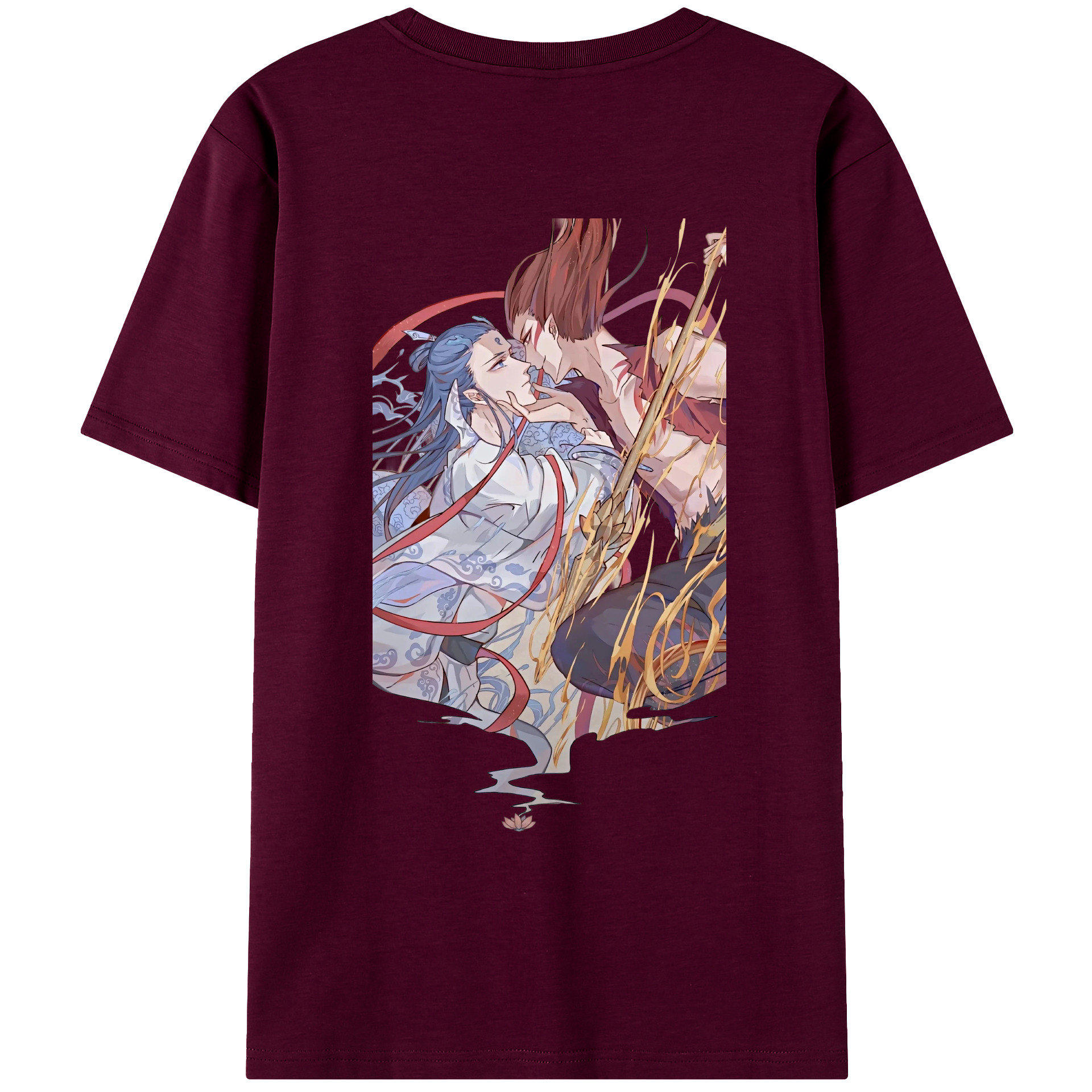 （画像用） Ne Zha 2 ナタ 魔童の大暴れ レディース半袖Tシャツ(バックプリント)